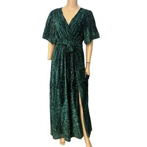 Baltic Born Emerald Floral Maxi Dress